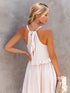 'Galatea' Ruffled Sleeveless Maxi Dress - Celes Fashion